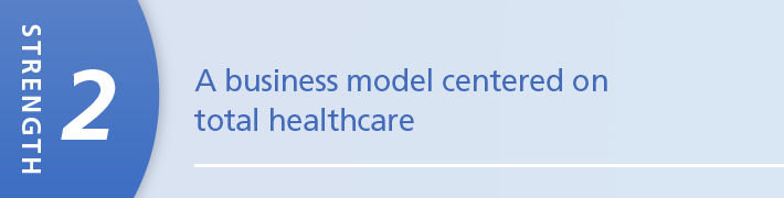 A business model centered on total healthcare